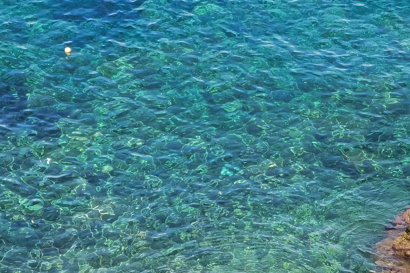 Klares türkisblaues Wasser